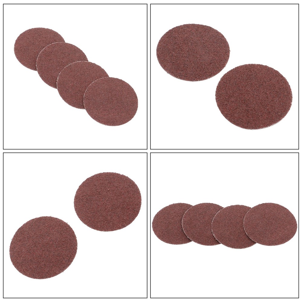 150 Pcs 2" 80 Grit Roll Lock Die Grinder Sanding Discs Medium Torque Sand Discs