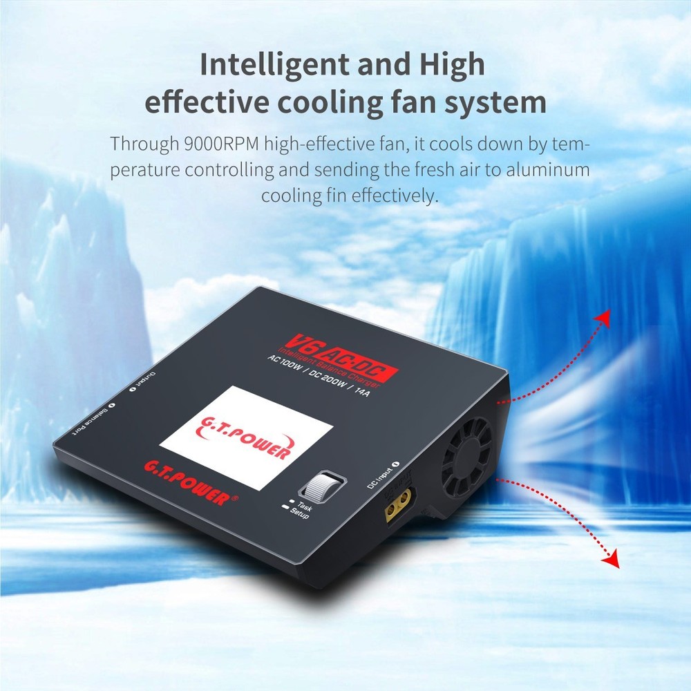 G.T.POWER V6 ACDC 200W charger