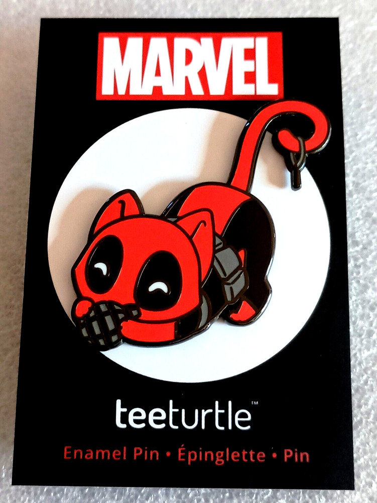 Marvel Deadpool's Cat Catpool TeeTurtle Chibi Pin New NOS 2023 MIP