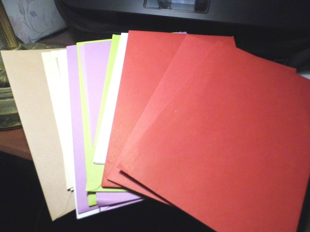 Just ENVELOPES For Cards Assorted Colors/Sizes Differ in Ea. Bundle 25 Pcs FR SH