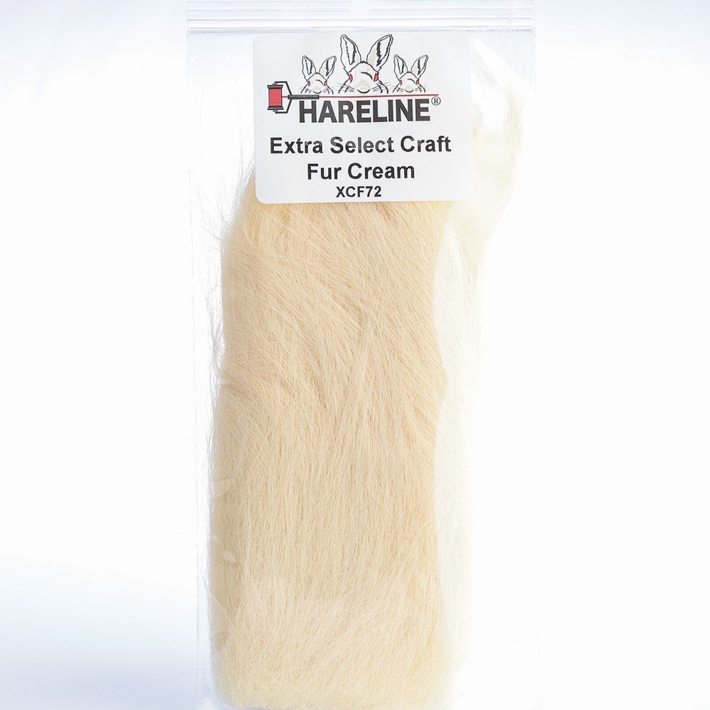 Hareline Extra Select Craft Fur - Cream