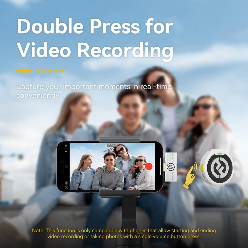 Hollyland Lark M2 Wireless Lavalier Microphone for iPhone/Android/Camera/PC/Lapt