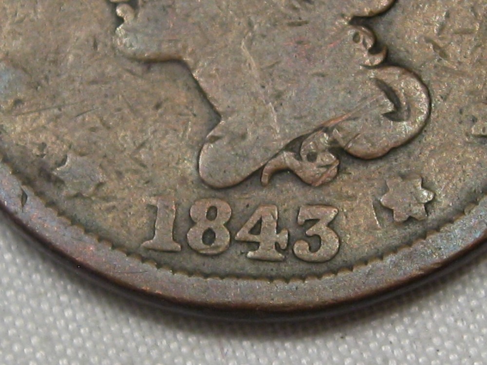 1843 Large Cent. #18