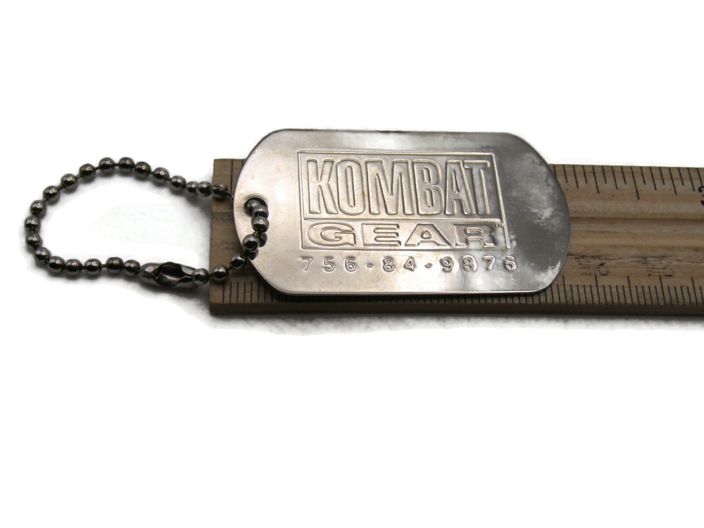 Kombat Gear Key Chain Silver Tone
