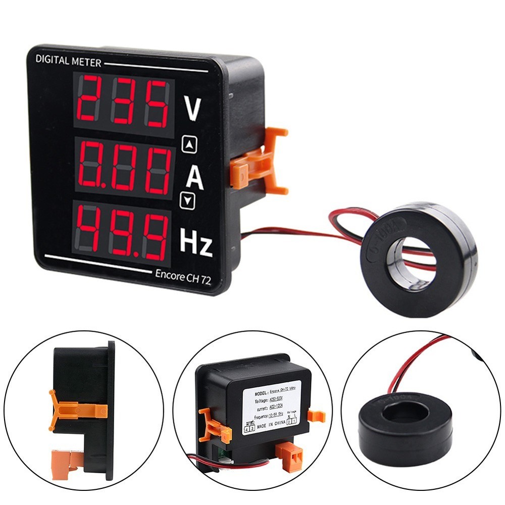 Easy to Read Digital Display AC Meter for Accurate Frequency Measurement