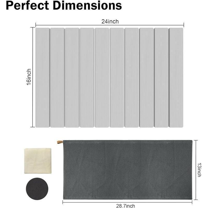 Stone Drying Mat Diatomaceous Earth Fast Drying Space Saving Kitchen Accessory