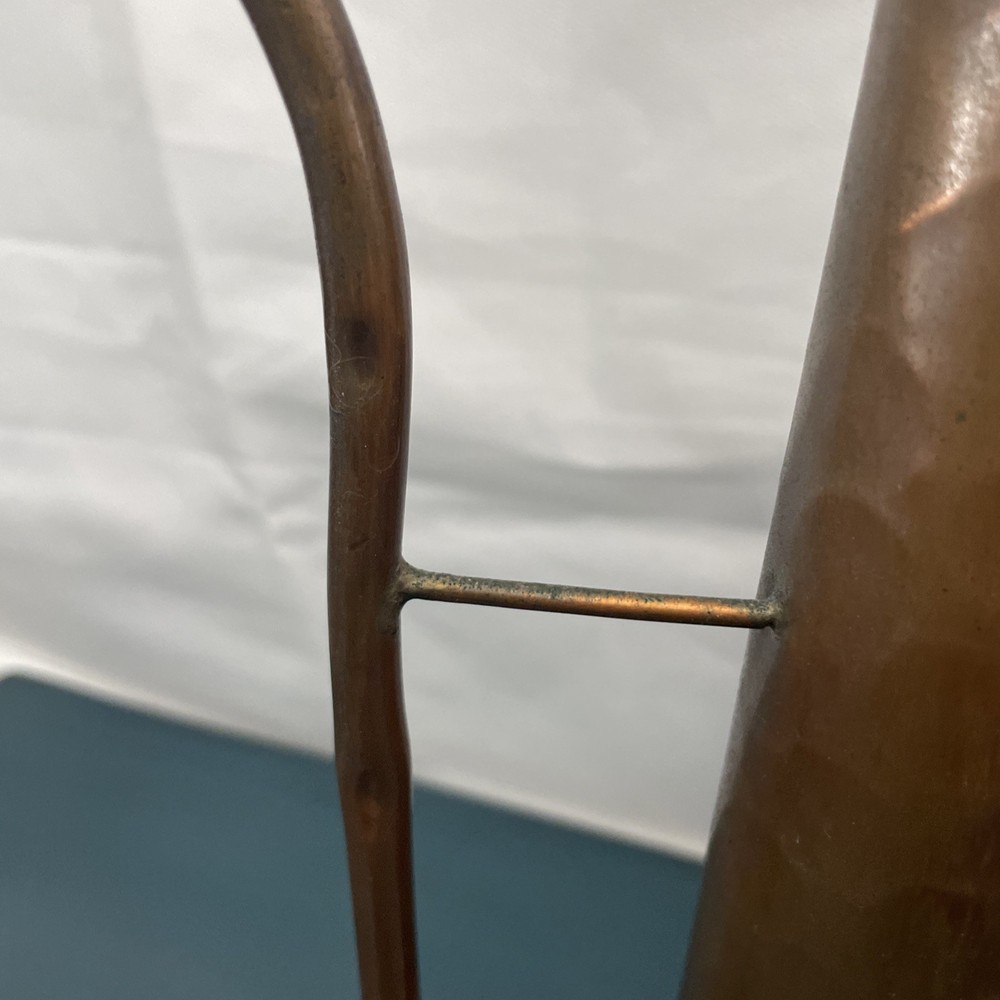 2 vintage, hand-hammered copper pitcher Primitive Rustic Decor