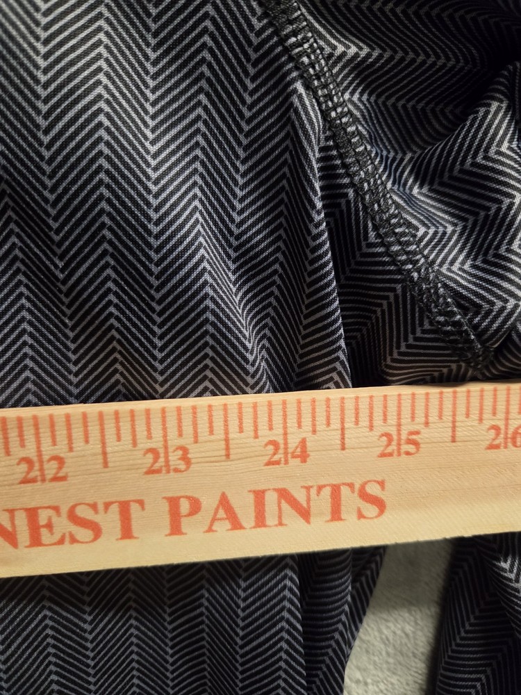 Roundtree & Yorke Performance 2XT Gray Chevron 1/4 Zip Long Sleeve Pullover