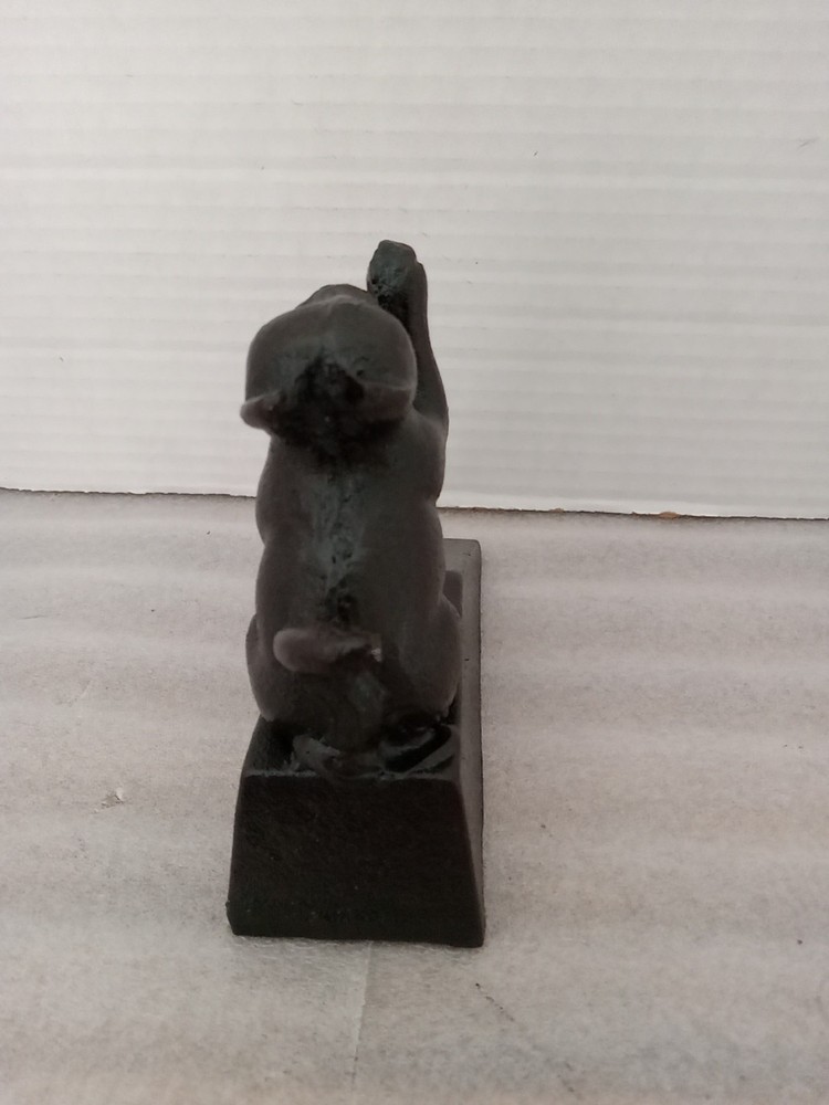 Cast Iron Cat Door Stop. Approximately 6x5