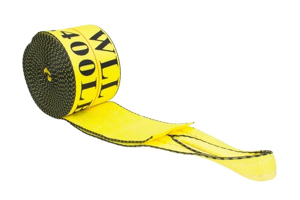 (4 Pack) 4" x 30' Winch Strap w/ Sewn Loop WLL 5400 lbs