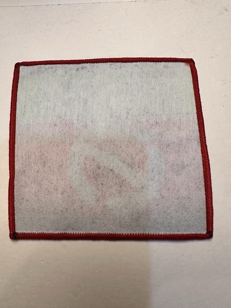 XENTRIX, GHOST BUSTER, RED BORDER, 4X4 INCHES, WOVEN PATCH