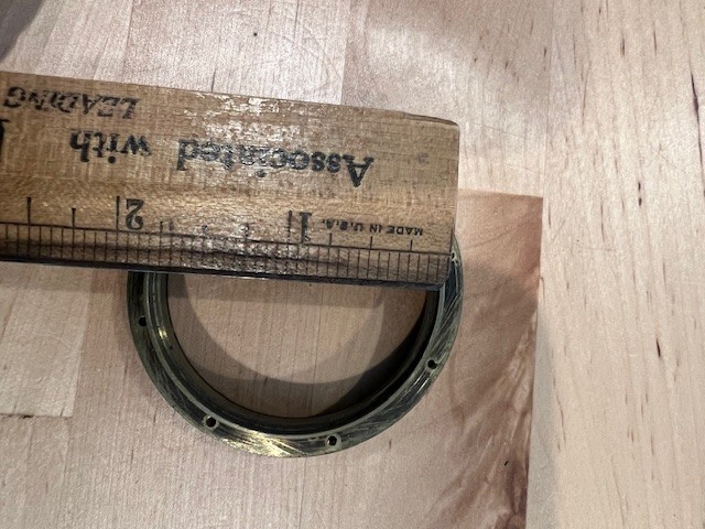 Vintage Brass Retaining Ring/Flange / Camera