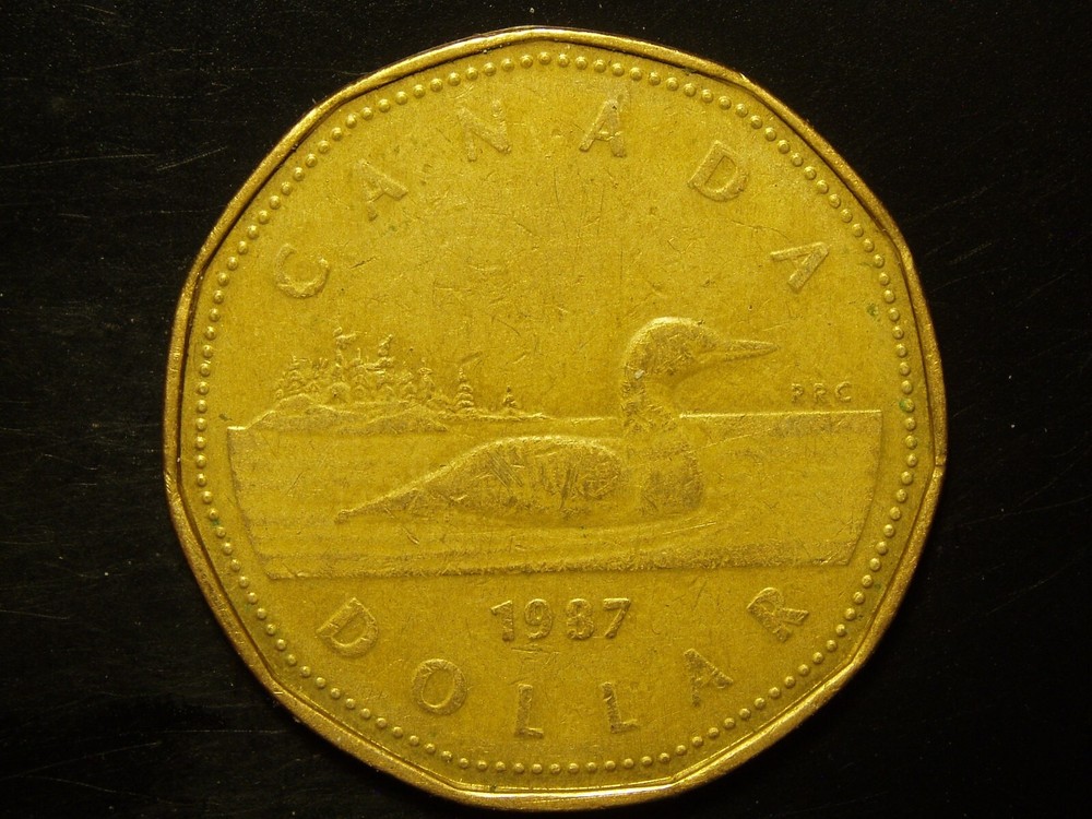 CANADA 1987  ONE  DOLLAR COIN #1