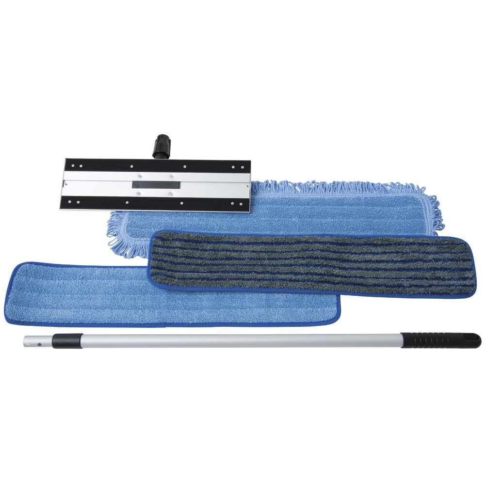 HUBERT® Mop Kit Blue Microfiber - 24" L x 5" W