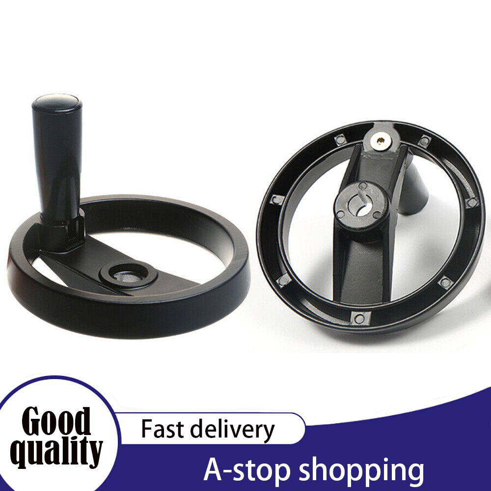 Foldable Handle Lathe Milling 100mm - 200mm Lathes Machine Black Handle Wheel