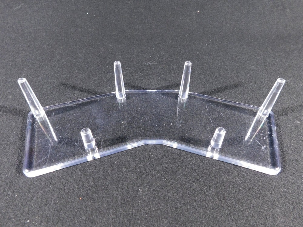 DOUBLE Three Post SPHERE Display Stand LARGE Size Clear Acrylic