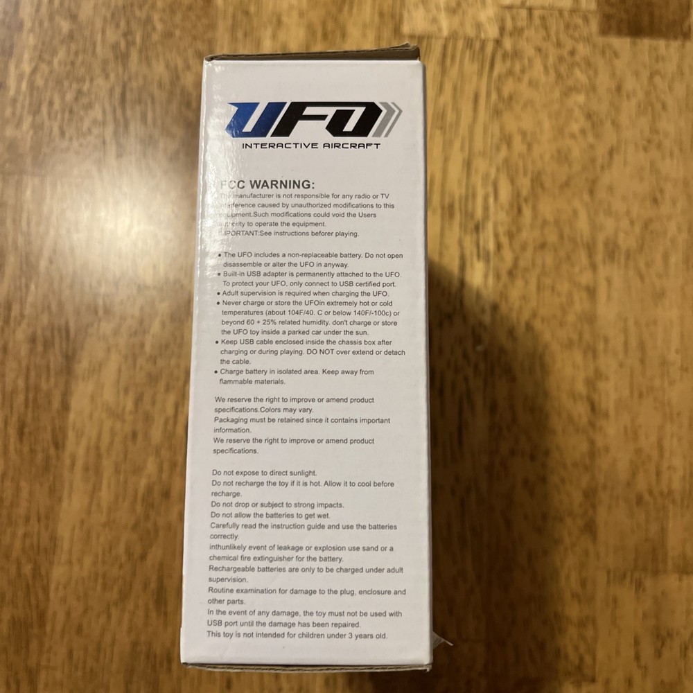 UFO Interactive Aircraft Hand-controlled gravity toy - Blue- *NEW*