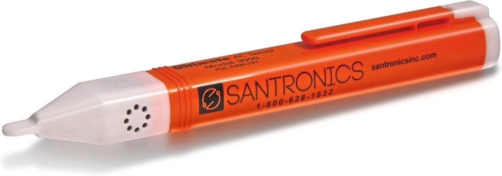 High-Intensity AC Voltage Tester with Audio/Visual Alerts - Compact & Reliable