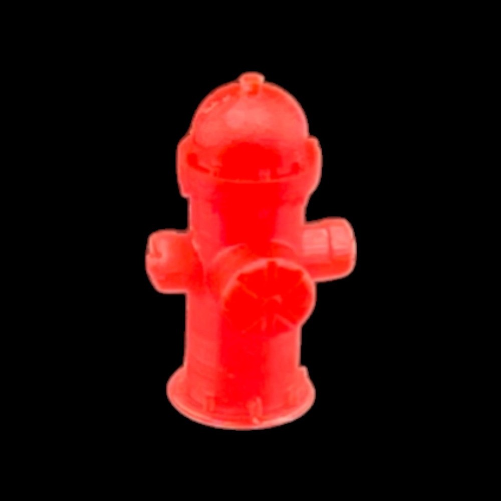 Fire Hydrants - Style 2 (12pk) - HO Scale 1:87 - Red