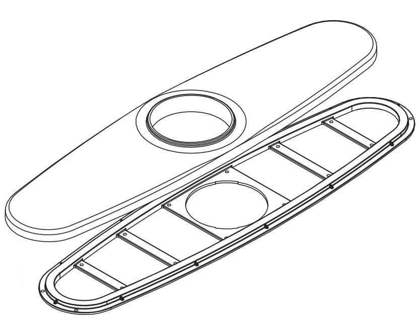 Moen 141002 10" Replacement Escutcheon Plate