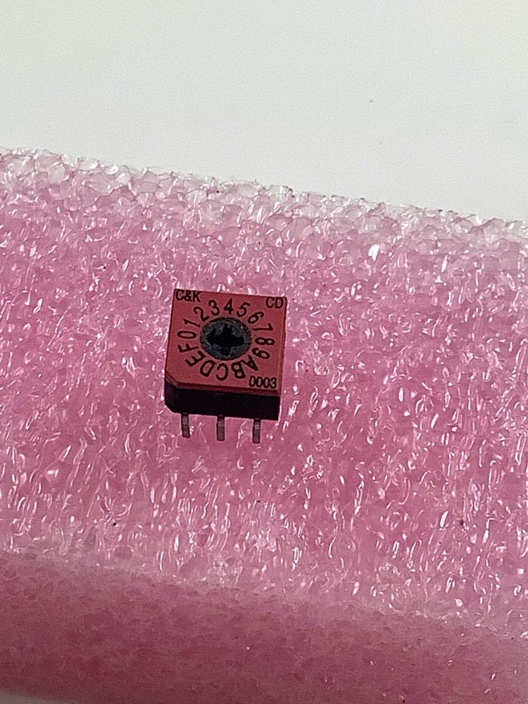 CD16CMOCK - C&K - SERIES DIP CODED ROTARY SWITCHES, Hexadecimal complement