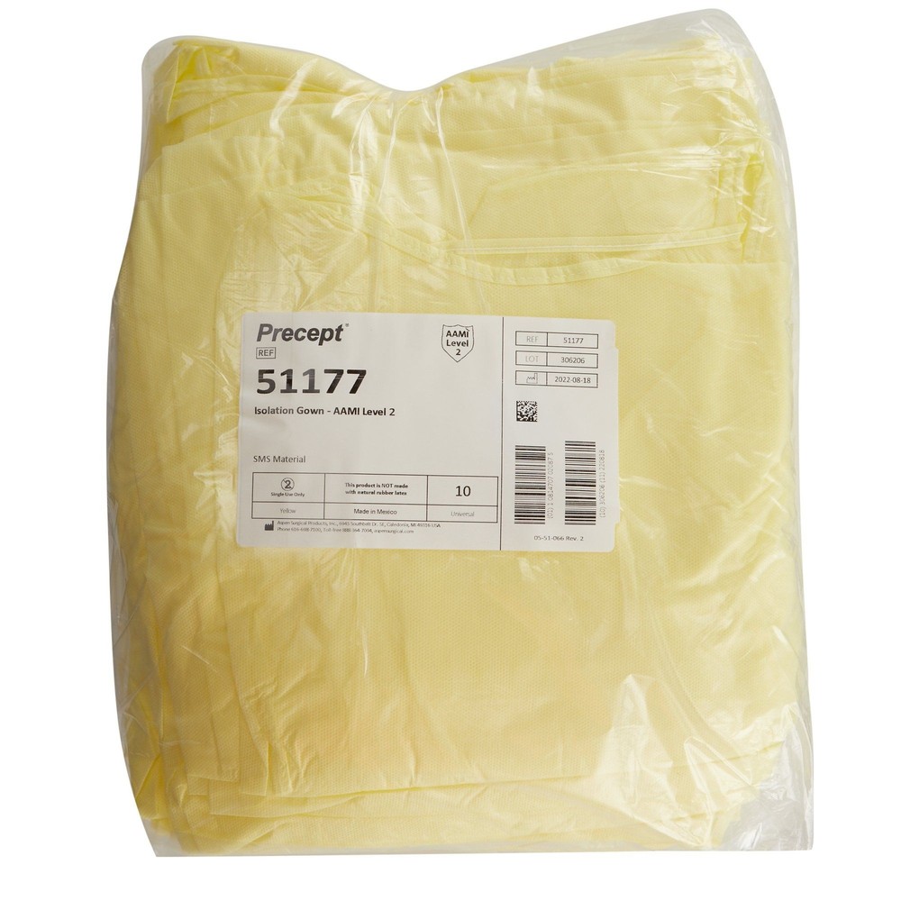 Percept Full Coverage Isolation Gown, Large (CS/100)