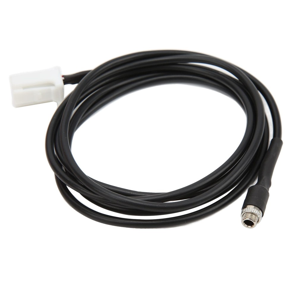 Aux Cable Adapter CD Changer Connector 3.5mm Jack Replacement for Black