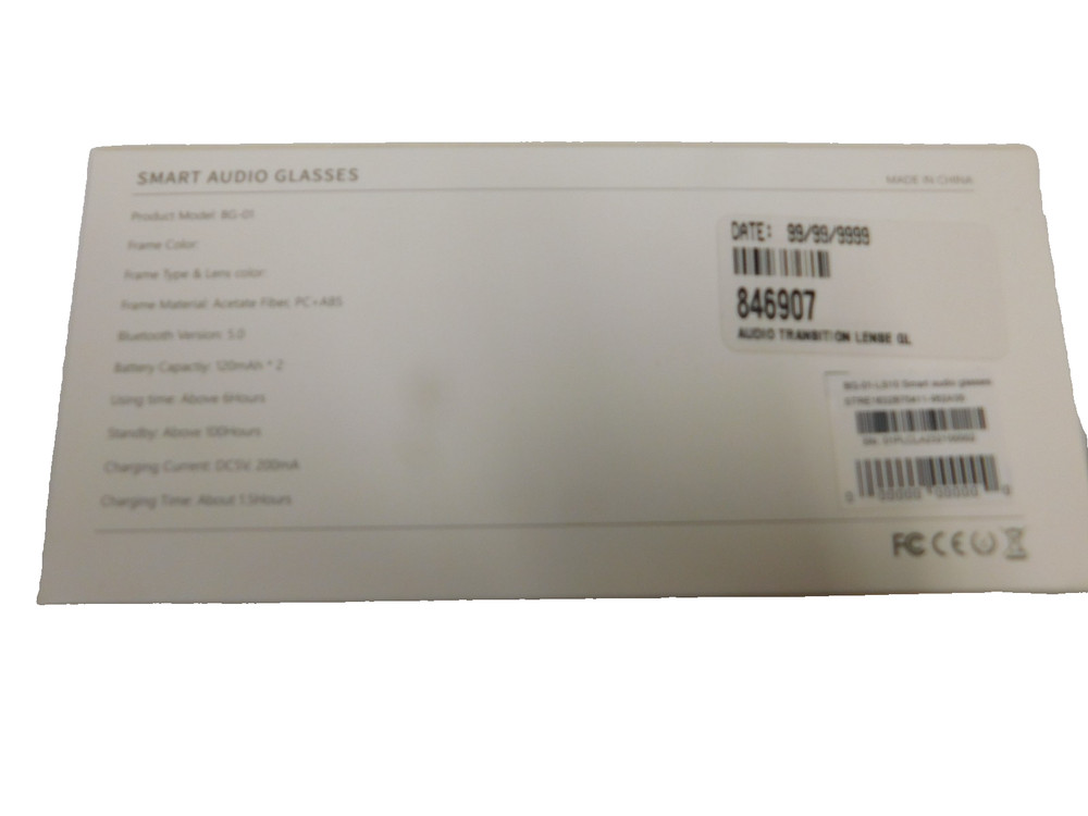 Smart Audio Glasses-BG-01-Black