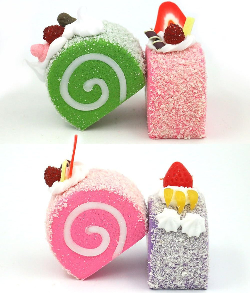 Nice Purchase 6Pcs Realistic Artificial Simulation Cake Dessert Mixed Fake Cake