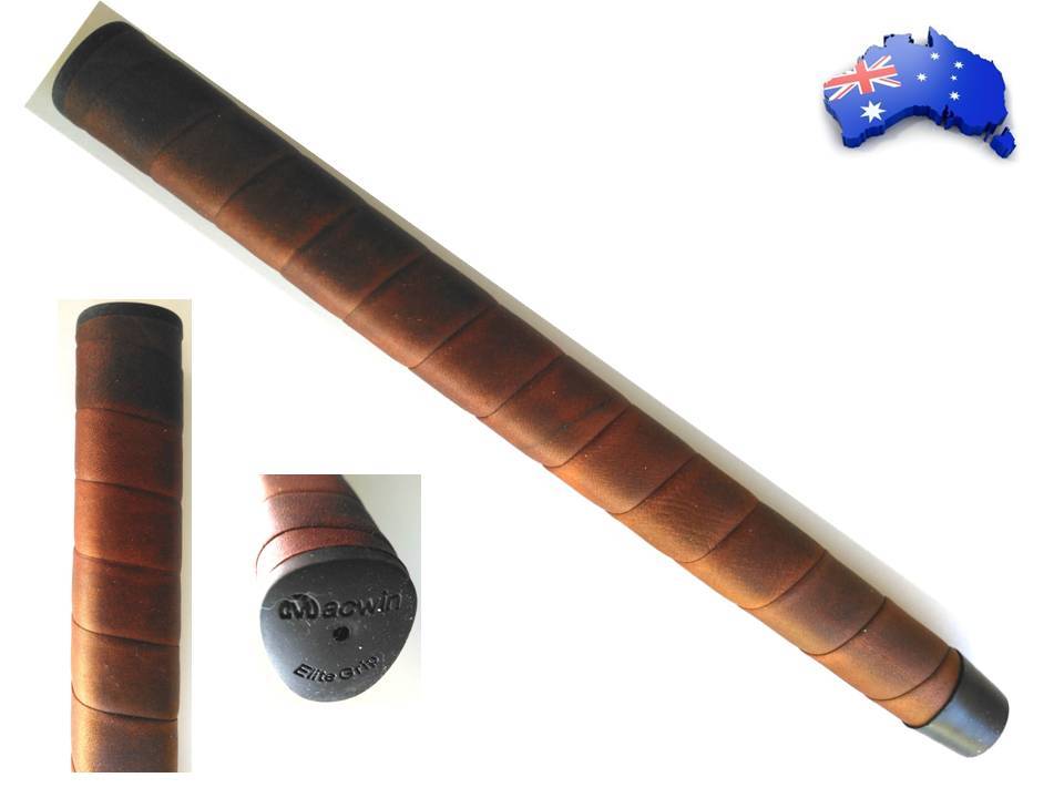 1pcs MacWin Standard Cowhide Cow Hide Leather Golf Putter Grip Pride Tan Color