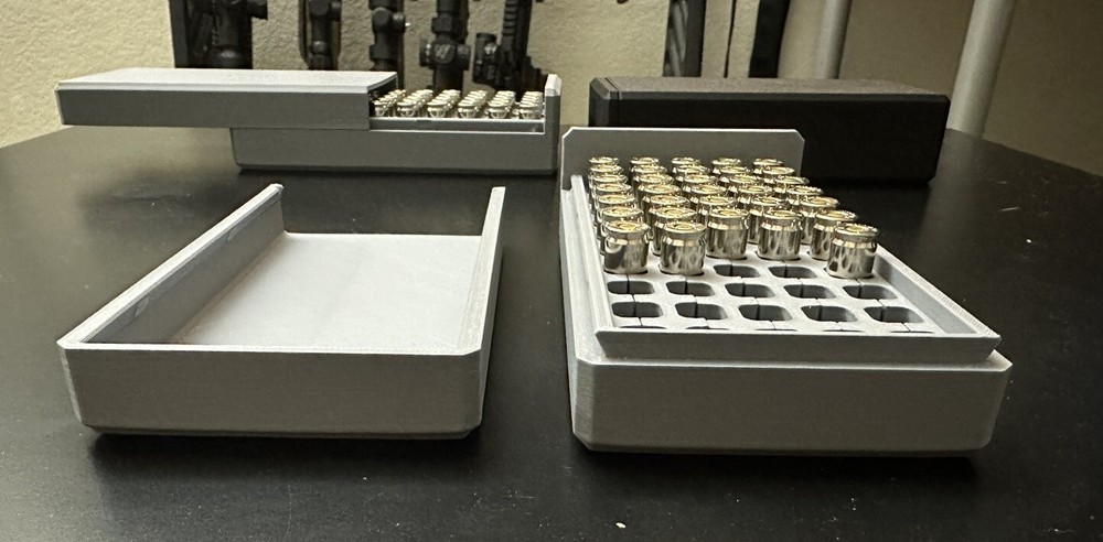 9MM Ammo Box 50rd Capacity (3 Pack)