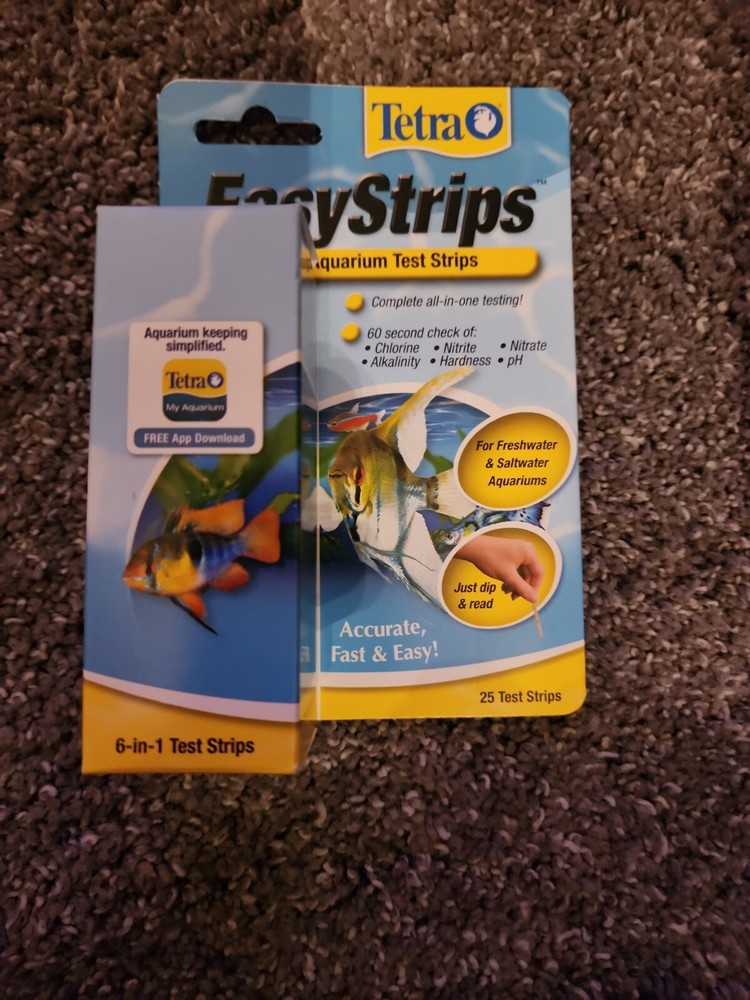 Tetra EasyStrips 6-in-1 Aquarium Test Strips, 25 Strips