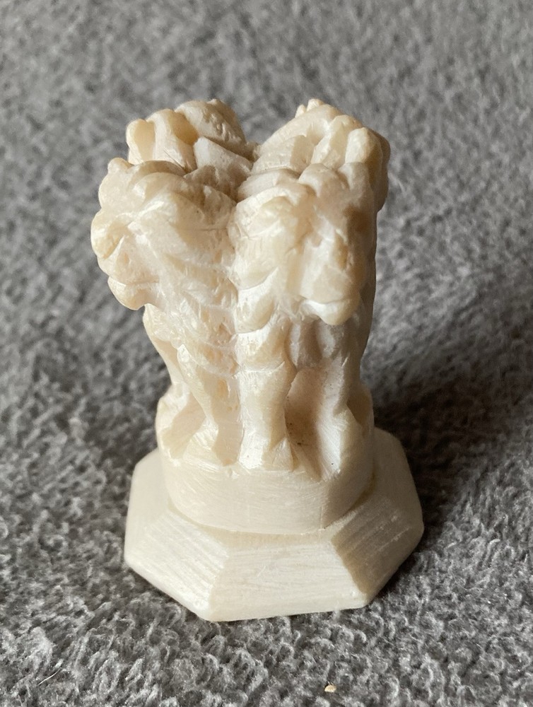 Stone Hand Carved Incense Holder Set 2” Tall