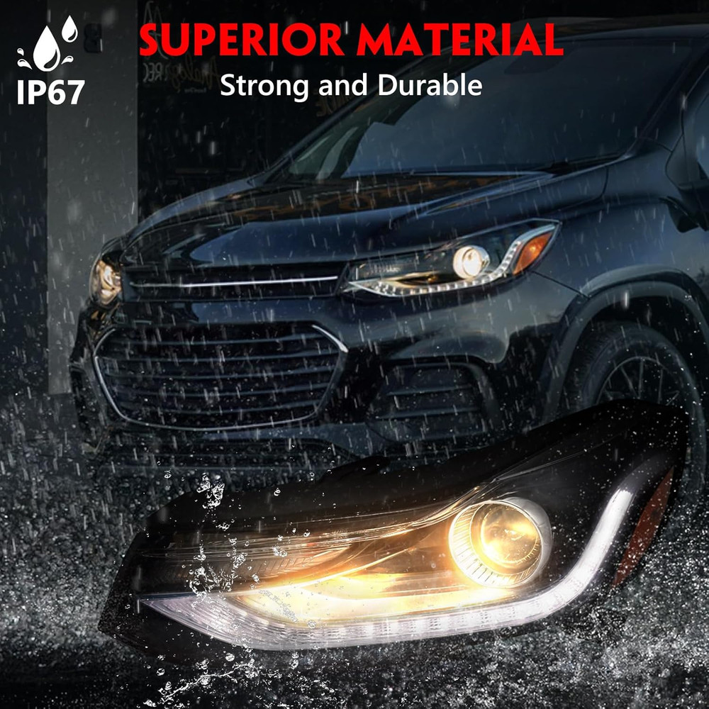 Left Halogen Headlight Assembly Fit for Chevy Trax 2017-2022 LH Projector Headla