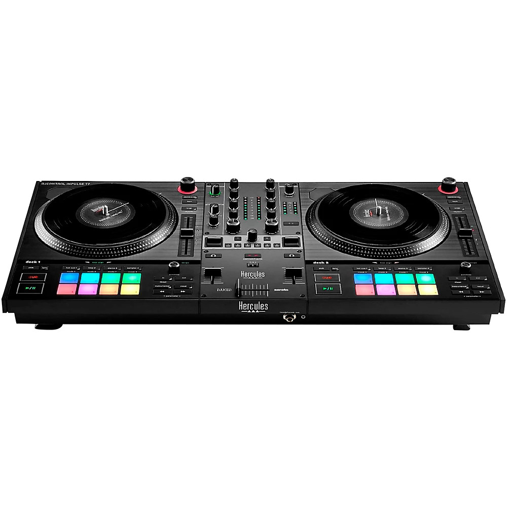 Hercules DJ DJControl Inpulse T7 2-Channel Motorized DJ Controller Black