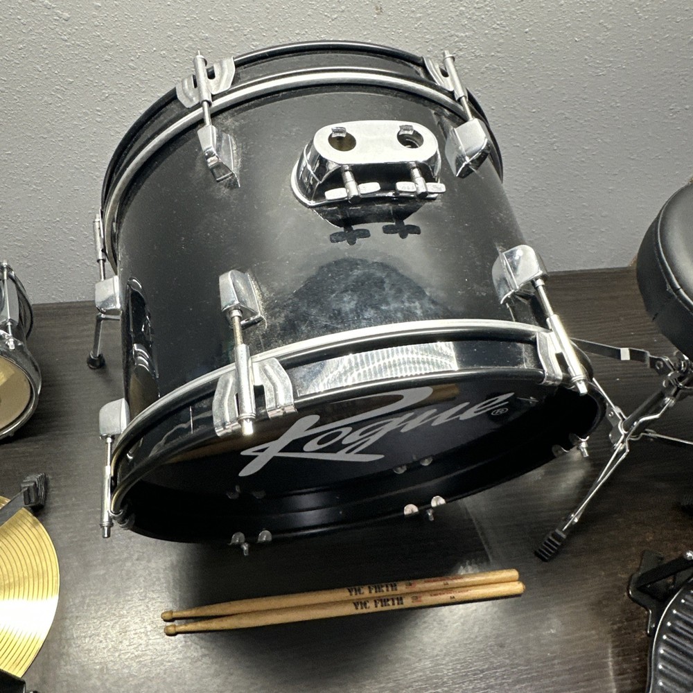 Rogue Lil' Kicker 3-Piece Junior Drum Set Black Pre- Owned