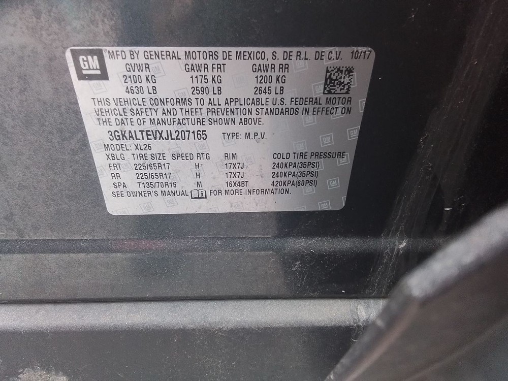 2018-2019 GMC Terrain Center Dash Mounted Display Screen ID 84507918