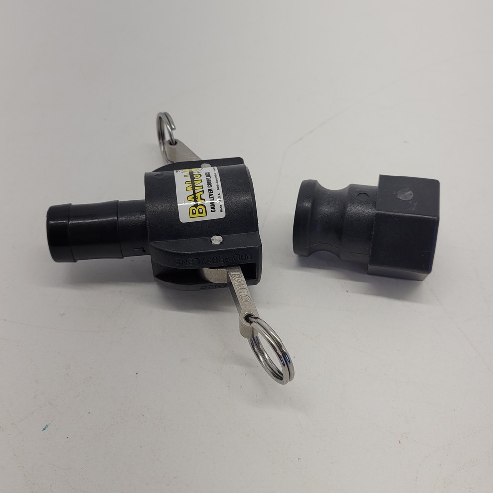 BANJO 100A & 100C Polypropylene Cam & Groove Fitting 1"