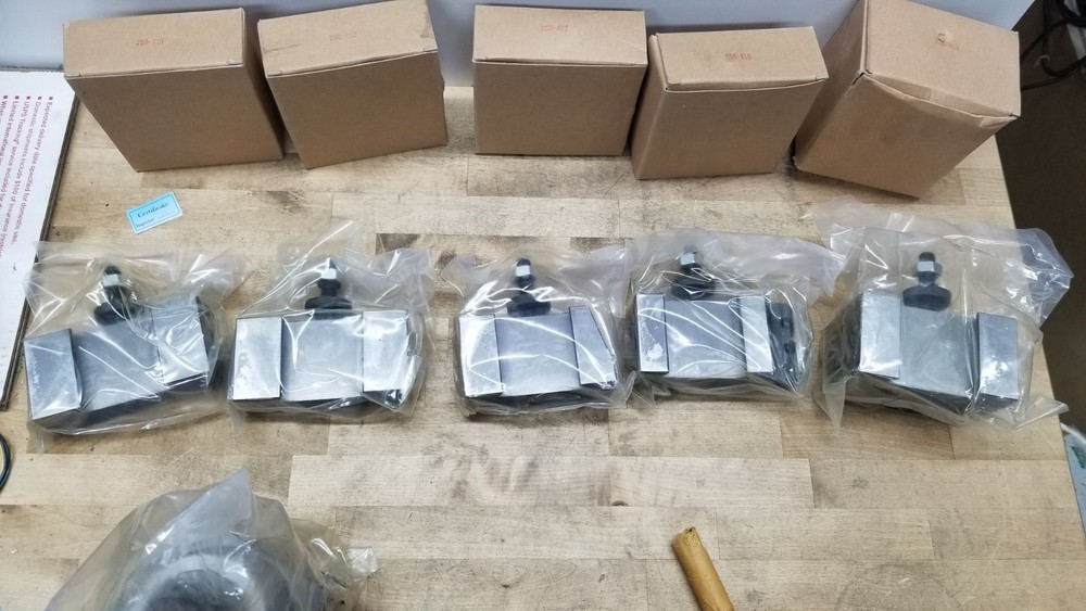 New 14-20" Lathe Swing CA 250-400 Piston Type Quick Change Tool Post Set Holder