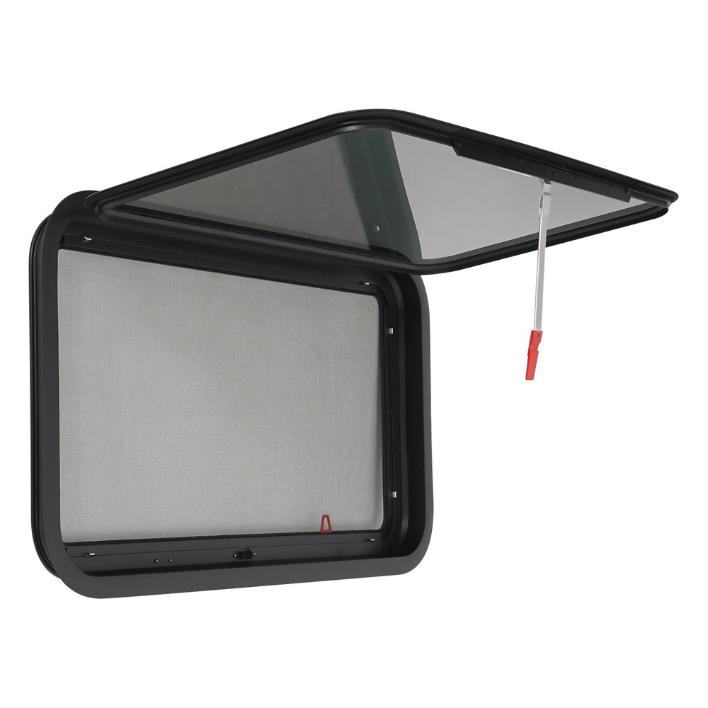 RV Exit Window Push Out Glass Camper Window 36*20 In Rectangular Venting Window