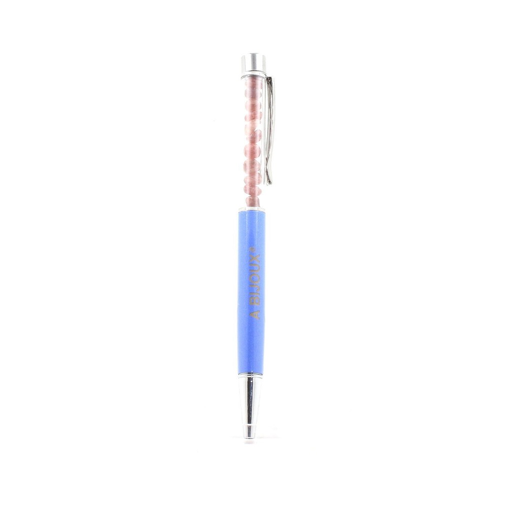 Brazilian Ruby Mineral Pen. Blue Color.