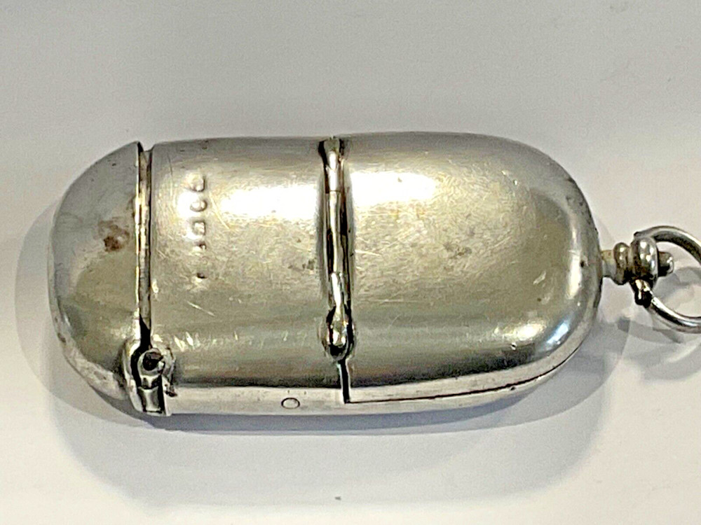 Combination silver vesta and sovereign case