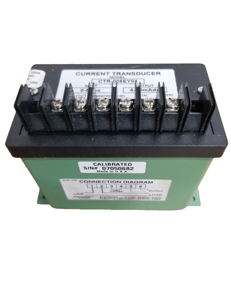 Ohio Semtronics CTR-005EY04 Current Transducer input 0-5 A2C Output 4-20 MADC
