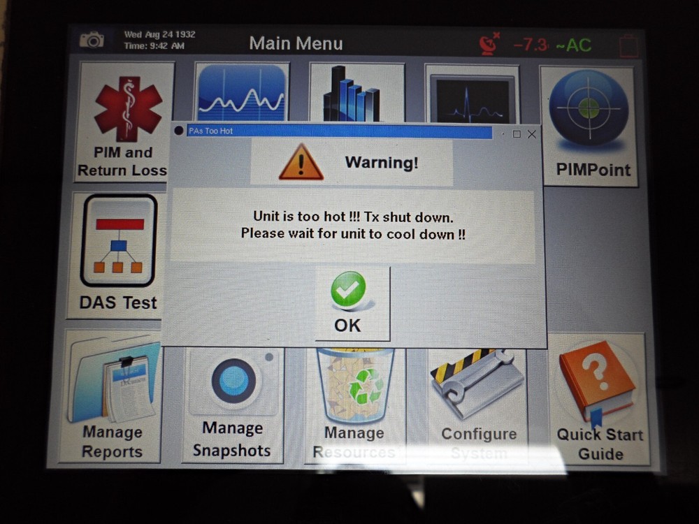(AS-IS) CCI PIMPRO Tower 850 Precision Passive Intermod Analyzer, W/acceessories