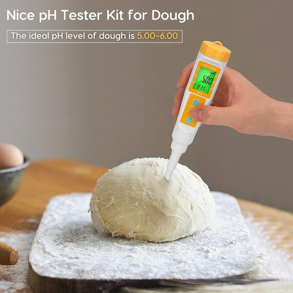 Digital pH Meter for Food Soil and Fermentation Waterproof pH Tester