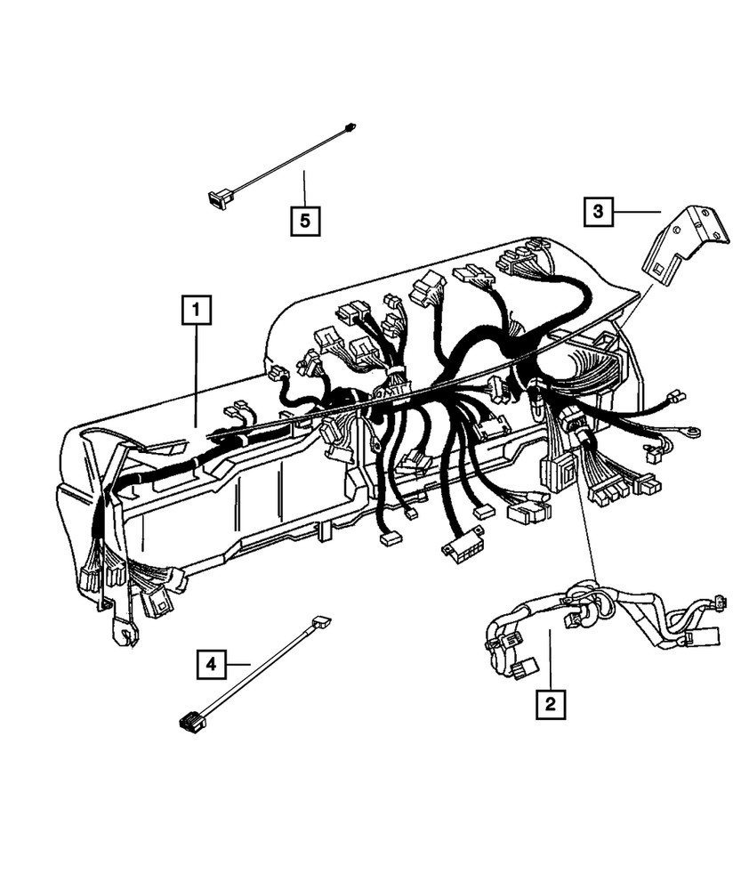 Genuine Mopar Instrument Panel Wiring 68066217AE