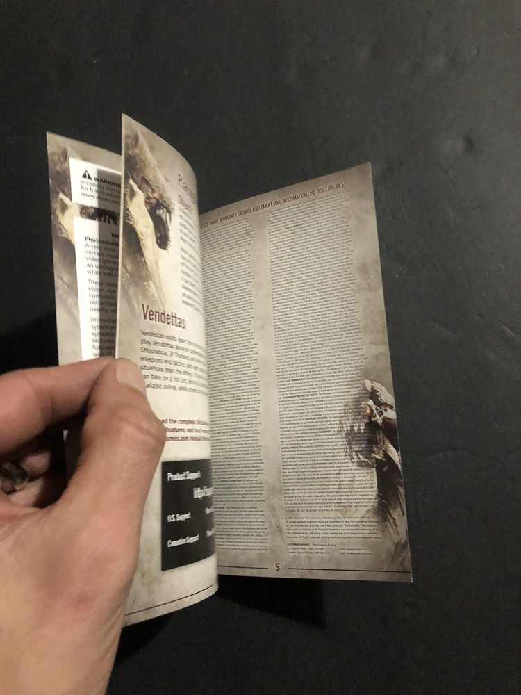 darkness 2 xbox 360 Manual Only
