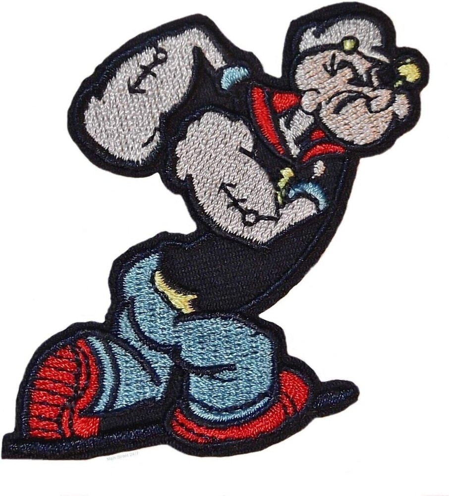 Popeye the Sailor Figure Embroidered Patch