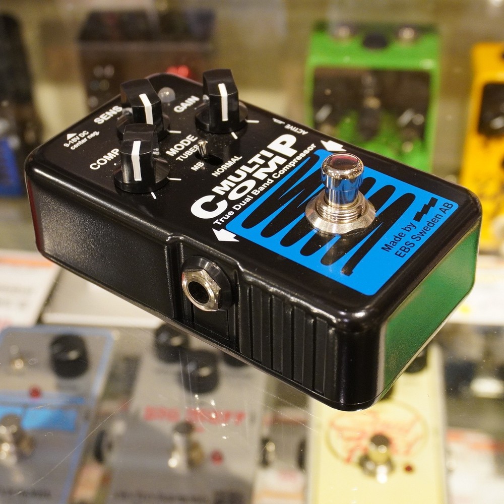 EBS MultiComp Blue Label Bass Compressor Pedal Compact Used