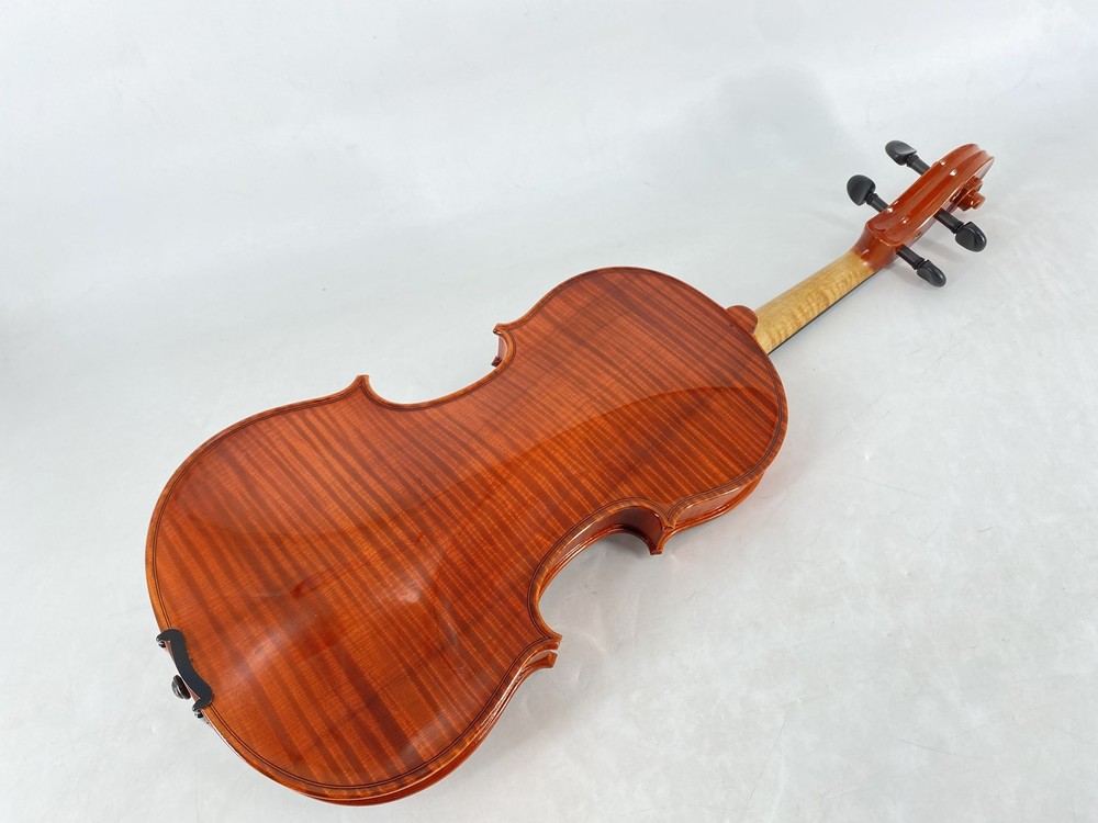 Handcrafted 4/4 Violin Solid One-Piece Back Flamed Maple Spruce Top Complete Set